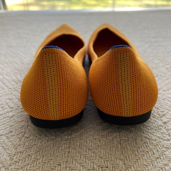 New Rothy’s Mustard Yellow Pointed Toe Flats Size 7 - Picture 4 of 5